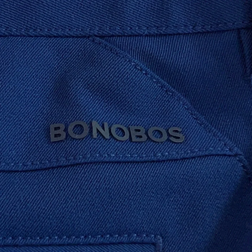 Bonobos Mens 36 Blue Standard 8 Inch Inseam Performance Golf Shorts